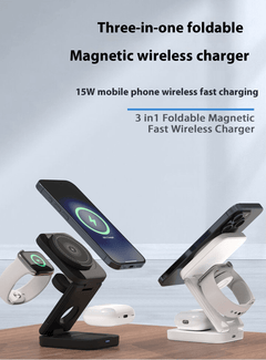 3 IN 1 FOLDABLE WIRELESS CHARGER - Blondies Flips Gear and Clothing
