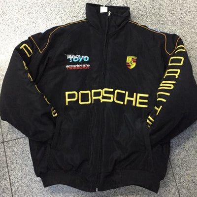 F1 Racing Jacket - Vintage Style Embroidered Outerwear - Blondies Flips Gear and Clothing