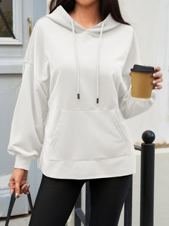 Fisoew Women's Hoodies Oversized Sweatshirts Casual Long Sleeve Side Slit Pullover Tops Fall Winter Outfits With Pocket - Blondies Flips Gear and Clothing