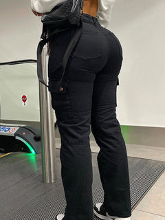 High Waist Cargo Pants Stylish - Blondies Flips Gear and Clothing