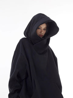 Loose High Collar Fleece Lined Hoodie - Blondies Flips Gear and Clothing
