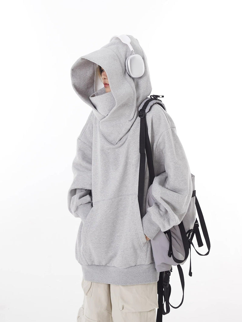Loose High Collar Fleece Lined Hoodie - Blondies Flips Gear and Clothing