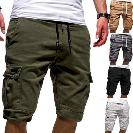 Men Casual Jogger Sports Cargo Shorts Military Combat Workout Gym Trousers Summer Mens Clothing - Blondies Flips Gear and Clothing