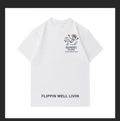 Mens and womens Blondies Flips quality cotton T Shirts. - Blondies Flips Gear and Clothing