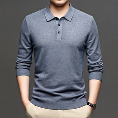 Men's Lapel Knit Pullover Sweater - Blondies Flips Gear and Clothing