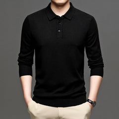 Men's Lapel Knit Pullover Sweater - Blondies Flips Gear and Clothing