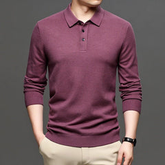 Men's Lapel Knit Pullover Sweater - Blondies Flips Gear and Clothing