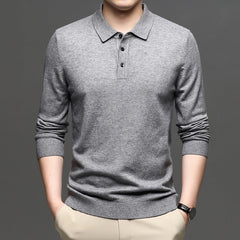 Men's Lapel Knit Pullover Sweater - Blondies Flips Gear and Clothing
