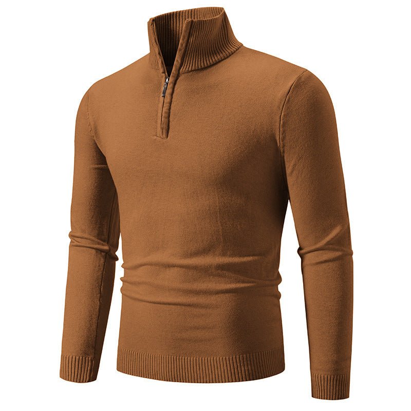 Men's Plus Size Fleece Zip Mock Neck Sweater - Blondies Flips Gear and Clothing