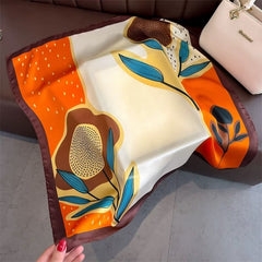 New Dopamine - print Silk Scarf For Women - Blondies Flips Gear and Clothing