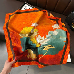 New Dopamine - print Silk Scarf For Women - Blondies Flips Gear and Clothing