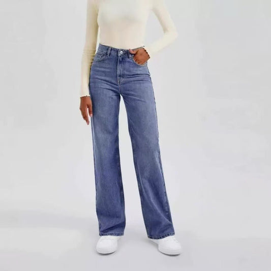 New Womens Loose Straight-leg Jeans - Blondies Flips Gear and Clothing