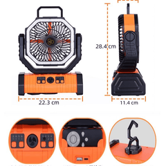 Outdoor Household Power Bank LED Light Camping Fan - Blondies Flips Gear and Clothing