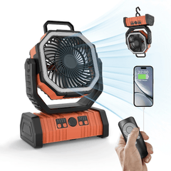 Outdoor Household Power Bank LED Light Camping Fan - Blondies Flips Gear and Clothing