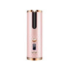 Rechargeable Automatic Hair Curler Women Portable Hair Curling Iron LCD Display Ceramic Curly Rotating Curling Wave Styer - Blondies Flips Gear and Clothing