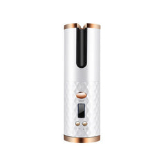 Rechargeable Automatic Hair Curler Women Portable Hair Curling Iron LCD Display Ceramic Curly Rotating Curling Wave Styer - Blondies Flips Gear and Clothing