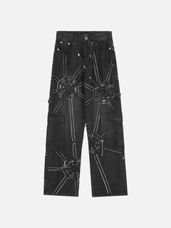 Spider Denim Pants - Blondies Flips Gear and Clothing