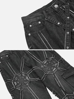 Spider Denim Pants - Blondies Flips Gear and Clothing