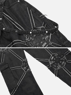 Spider Denim Pants - Blondies Flips Gear and Clothing