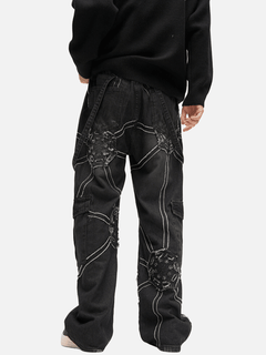 Spider Denim Pants - Blondies Flips Gear and Clothing