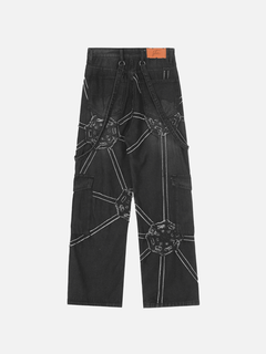 Spider Denim Pants - Blondies Flips Gear and Clothing
