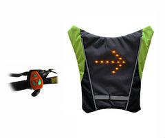 USB Rechargeable Reflective Vest Backpack with LED Turn Signal Light Remote Control Outdoor Sport Safety Bag Gear for Cycling - Blondies Flips Gear and Clothing
