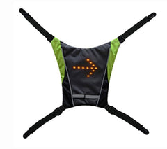 USB Rechargeable Reflective Vest Backpack with LED Turn Signal Light Remote Control Outdoor Sport Safety Bag Gear for Cycling - Blondies Flips Gear and Clothing