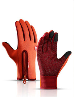 Winter Gloves Touch Screen Riding E Bike Waterproof Sports Gloves With Fleece - Blondies Flips Gear and Clothing
