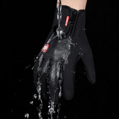Winter Gloves Touch Screen Riding E Bike Waterproof Sports Gloves With Fleece - Blondies Flips Gear and Clothing