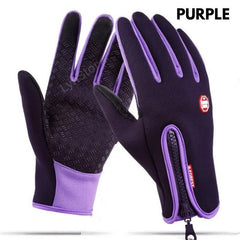Winter Gloves Touch Screen Riding E Bike Waterproof Sports Gloves With Fleece - Blondies Flips Gear and Clothing