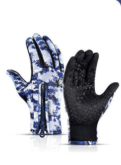 Winter Gloves Touch Screen Riding E Bike Waterproof Sports Gloves With Fleece - Blondies Flips Gear and Clothing